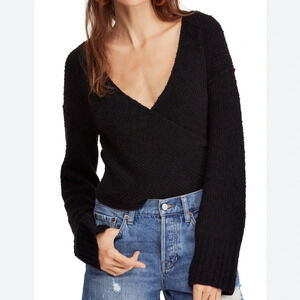 Free People Sensual Wrap Sweater Small